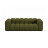 Lupine 3-Sitzer Sofa aus Boucle in Dunkles olivgrün (Baloo 2090), 230x95 cm von Micadoni – Bild 1