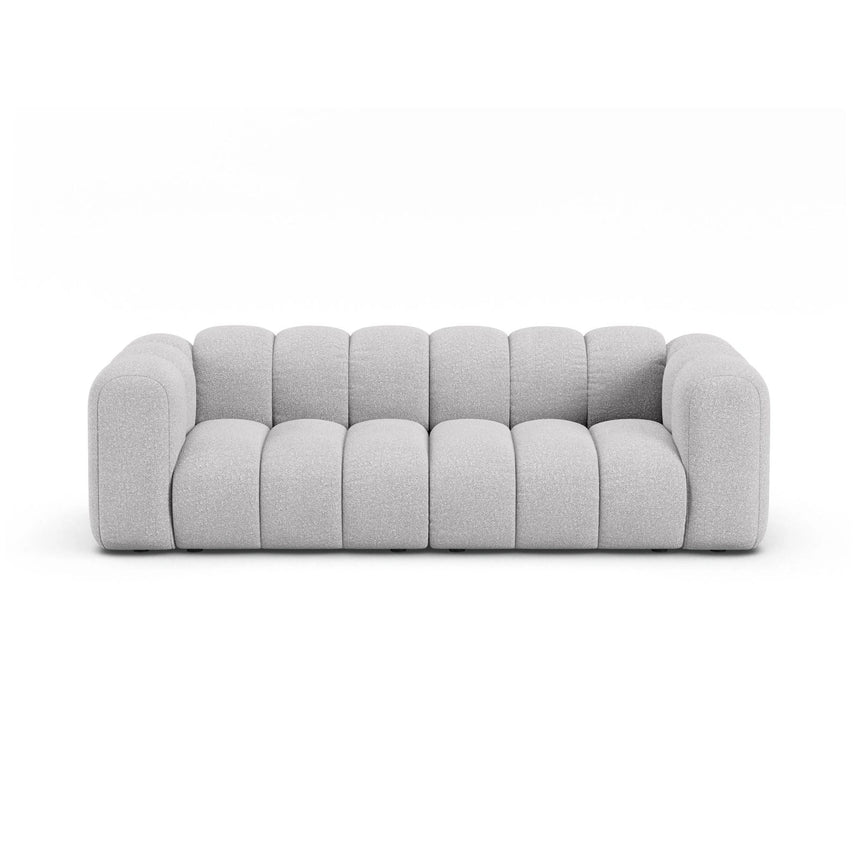 Lupine 3-Sitzer Sofa aus Boucle in Hellgrau (Baloo 2085), 230x95 cm von Micadoni – Bild 1