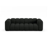 Lupine 3-Sitzer Sofa aus Boucle in Schwarz (Baloo 2082), 230x95 cm von Micadoni – Bild 1