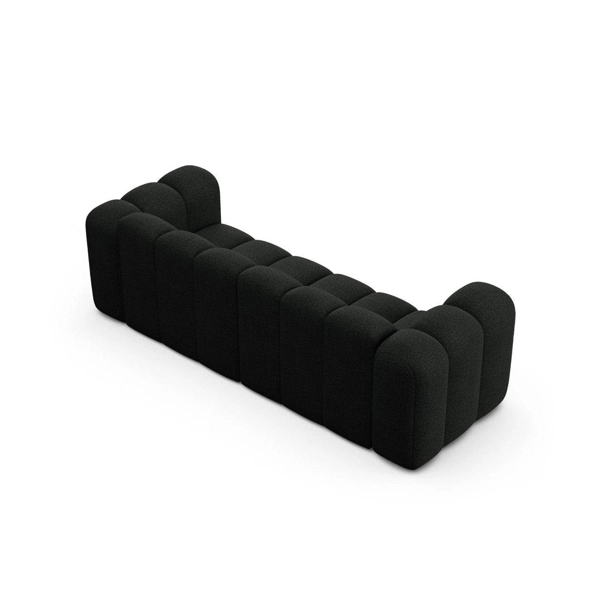 Lupine 3-Sitzer Sofa aus Boucle in Schwarz (Baloo 2082), 230x95 cm von Micadoni – Bild 4