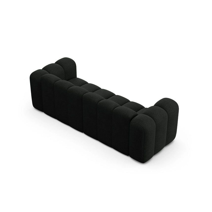 Lupine 3-Sitzer Sofa aus Boucle in Schwarz (Baloo 2082), 230x95 cm von Micadoni – Bild 4