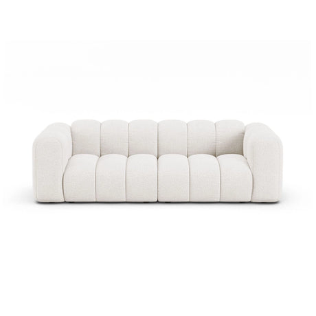 Lupine 3-Sitzer Sofa aus Boucle in Weiß (Baloo 2073), 230x95 cm von Micadoni – Bild 1