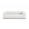 Lupine 3-Sitzer Sofa aus Boucle in Weiß (Baloo 2073), 230x95 cm von Micadoni – Bild 1