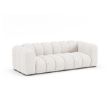 Lupine 3-Sitzer Sofa aus Boucle in Weiß (Baloo 2073), 230x95 cm von Micadoni – Bild 3