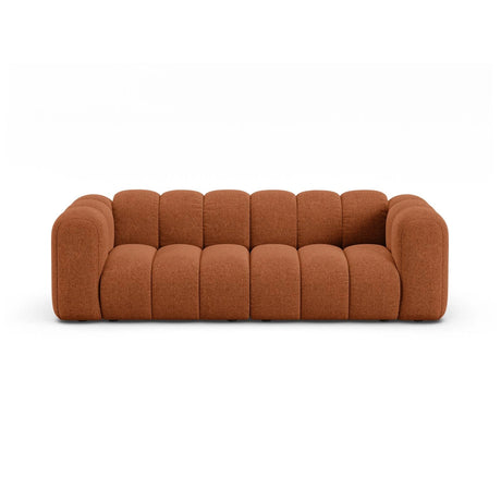 Lupine 3-Sitzer Sofa aus Chenille in Brick (Eden 10 Terra), 230x95 cm von Micadoni – Bild 1