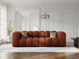 Lupine 3-Sitzer Sofa aus Chenille in Brick (Eden 10 Terra), 230x95 cm von Micadoni – Bild 2