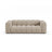 Lupine 3-Sitzer Sofa aus Chenille in Dunkelbeige (Eden 4 Beige), 230x95 cm von Micadoni – Bild 1