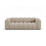 Lupine 3-Sitzer Sofa aus Chenille in Dunkelbeige (Eden 4 Beige), 230x95 cm von Micadoni – Bild 1