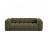 Lupine 3-Sitzer Sofa aus Chenille in Grün (Eden 12 Olive), 230x95 cm von Micadoni – Bild 1