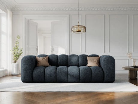 Lupine 3-Sitzer Sofa aus Chenille in Grün (Eden 12 Olive), 230x95 cm von Micadoni – Bild 2