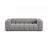 Lupine 3-Sitzer Sofa aus Chenille in Hellgrau (Eden 18 Grey), 230x95 cm von Micadoni – Bild 1