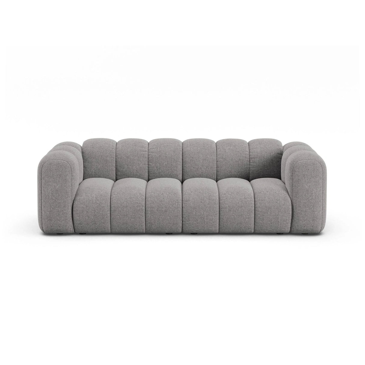 Lupine 3-Sitzer Sofa aus Chenille in Hellgrau (Eden 18 Grey), 230x95 cm von Micadoni – Bild 1