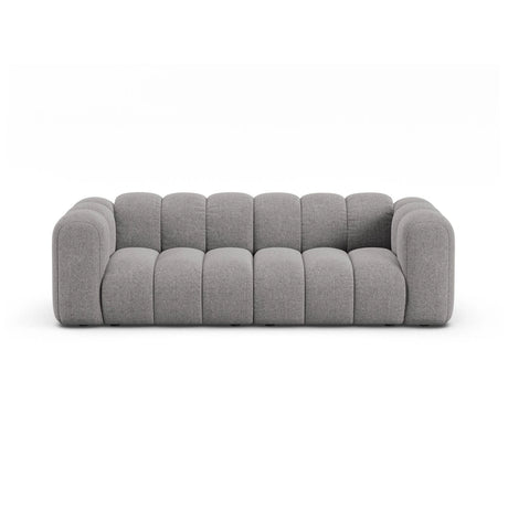 Lupine 3-Sitzer Sofa aus Chenille in Hellgrau (Eden 18 Grey), 230x95 cm von Micadoni – Bild 1