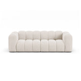 Lupine 3-Sitzer Sofa aus Chenille in Leichtes Beige (Eden 2 Pearl), 230x95 cm von Micadoni – Bild 1