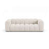 Lupine 3-Sitzer Sofa aus Chenille in Leichtes Beige (Eden 2 Pearl), 230x95 cm von Micadoni – Bild 1