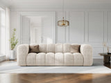 Lupine 3-Sitzer Sofa aus Chenille in Leichtes Beige (Eden 2 Pearl), 230x95 cm von Micadoni – Bild 2