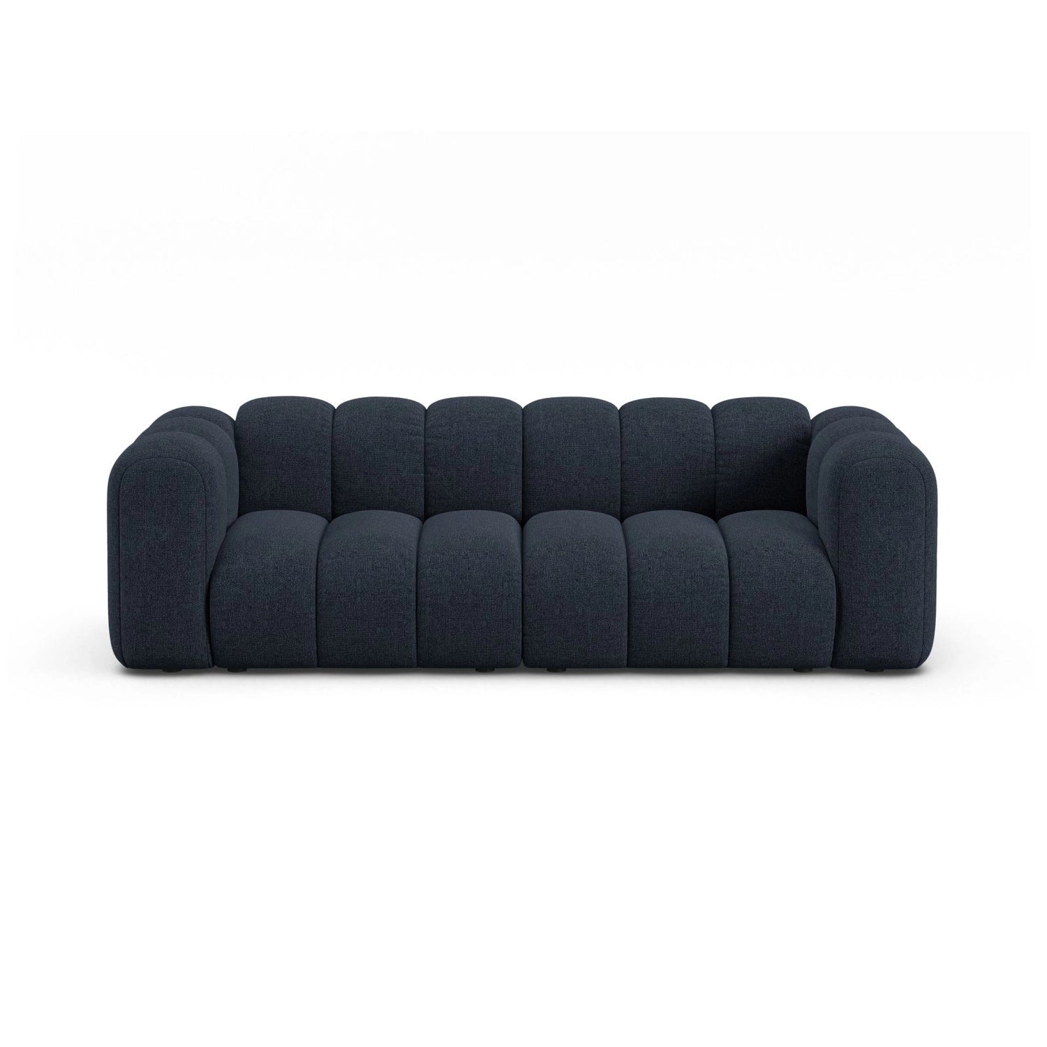Lupine 3-Sitzer Sofa aus Chenille in Marineblau (Eden 16 Deep Blue), 230x95 cm von Micadoni – Bild 1
