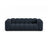 Lupine 3-Sitzer Sofa aus Chenille in Marineblau (Eden 16 Deep Blue), 230x95 cm von Micadoni – Bild 1