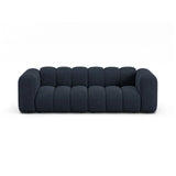 Lupine 3-Sitzer Sofa aus Chenille in Marineblau (Eden 16 Deep Blue), 230x95 cm von Micadoni – Bild 1
