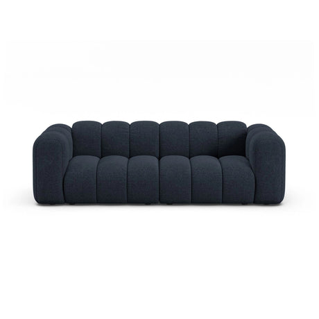 Lupine 3-Sitzer Sofa aus Chenille in Marineblau (Eden 16 Deep Blue), 230x95 cm von Micadoni – Bild 1