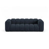 Lupine 3-Sitzer Sofa aus Chenille in Marineblau (Eden 16 Deep Blue), 230x95 cm von Micadoni – Bild 1