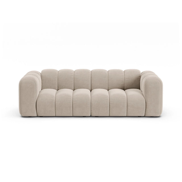 Lupine 3-Sitzer Sofa aus Samt, Chenille oder Boucle, 230x95 cm von Micadoni – Bild 1
