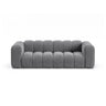 Lupine 3-Sitzer Sofa aus Samt in Grau (Salvador 17), 230x95 cm von Micadoni – Bild 1