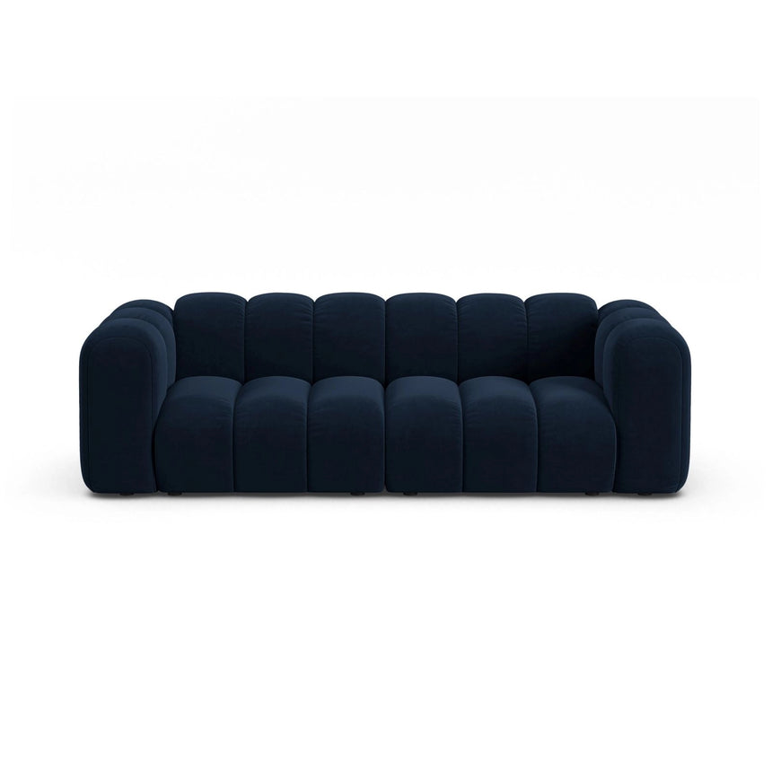 Lupine 3-Sitzer Sofa aus Samt in Königsblau (Salvador 5), 230x95 cm von Micadoni – Bild 1
