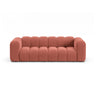 Lupine 3-Sitzer Sofa aus Samt in Koralle (Salvador 12), 230x95 cm von Micadoni – Bild 1