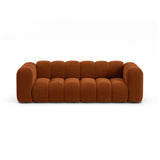 Lupine 3-Sitzer Sofa aus Samt in Terrakotta (Salvador 14), 230x95 cm von Micadoni – Bild 1