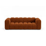 Lupine 3-Sitzer Sofa aus Samt in Terrakotta (Salvador 14), 230x95 cm von Micadoni – Bild 1