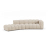 Lupine 5-Sitzer Sofa, Linke Seite, aus Boucle in Beige (Baloo 2074), 335x166 cm von Micadoni – Bild 1
