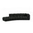 Lupine 5-Sitzer Sofa, Linke Seite, aus Boucle in Schwarz (Baloo 2082), 335x166 cm von Micadoni – Bild 1