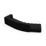 Lupine 5-Sitzer Sofa, Linke Seite, aus Boucle in Schwarz (Baloo 2082), 335x166 cm von Micadoni – Bild 4