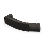 Lupine 5-Sitzer Sofa, Linke Seite, aus Chenille in Dunkelgrau (Eden 20 Graphite), 335x166 cm von Micadoni – Bild 5