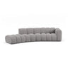 Lupine 5-Sitzer Sofa, Linke Seite, aus Chenille in Hellgrau (Eden 18 Grey), 335x166 cm von Micadoni – Bild 1
