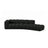 Lupine 5-Sitzer Sofa, Rechte Seite, aus Boucle in Schwarz (Baloo 2082), 335x166 cm von Micadoni – Bild 1