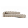 Lupine 5-Sitzer Sofa, Rechte Seite, aus Chenille in Dunkelbeige (Eden 4 Beige), 335x166 cm von Micadoni – Bild 1
