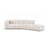 Lupine 5-Sitzer Sofa, Rechte Seite, aus Chenille in Leichtes Beige (Eden 2 Pearl), 335x166 cm von Micadoni – Bild 1