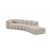 Lupine 5-Sitzer Sofa, Rechte Seite, aus Samt, Chenille oder Boucle, 335x166 cm von Micadoni – Bild 3