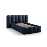 Lupine Bett mit Kopfteil und Stauraum aus Boucle in Dunkelblau (Baloo 2088), 90x200 cm von Micadoni – Bild 6