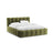 Lupine Bett mit Kopfteil und Stauraum aus Boucle in Dunkles olivgrün (Baloo 2090), 180x200 cm von Micadoni – Bild 1