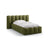 Lupine Bett mit Kopfteil und Stauraum aus Boucle in Dunkles olivgrün (Baloo 2090), 90x200 cm von Micadoni – Bild 1