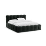 Lupine Bett mit Kopfteil und Stauraum aus Boucle in Schwarz (Baloo 2082), 140x200 cm von Micadoni – Bild 1