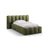 Lupine Bett mit Kopfteil und Stauraum aus Chenille in Grün (Perfect Harmony 39), 90x200 cm von Micadoni – Bild 1