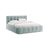 Lupine Bett mit Kopfteil und Stauraum aus Chenille in Hellblau (Perfect Harmony 72), 140x200 cm von Micadoni – Bild 1
