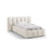 Lupine Bett mit Kopfteil und Stauraum aus Chenille in Leichtes Beige (Perfect Harmony 02), 90x200 cm von Micadoni – Bild 1
