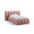 Lupine Bett mit Kopfteil und Stauraum aus Chenille in Rosa (Perfect Harmony 63), 90x200 cm von Micadoni – Bild 1