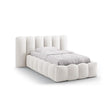 Lupine Bett mit Kopfteil und Stauraum aus Samt, Boucle, Chenille oder Strukturstoff, 90x200 cm von Micadoni – Bild 1