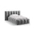 Lupine Bett mit Kopfteil und Stauraum aus Samt in Grau (Paris Steel), 90x200 cm von Micadoni – Bild 1